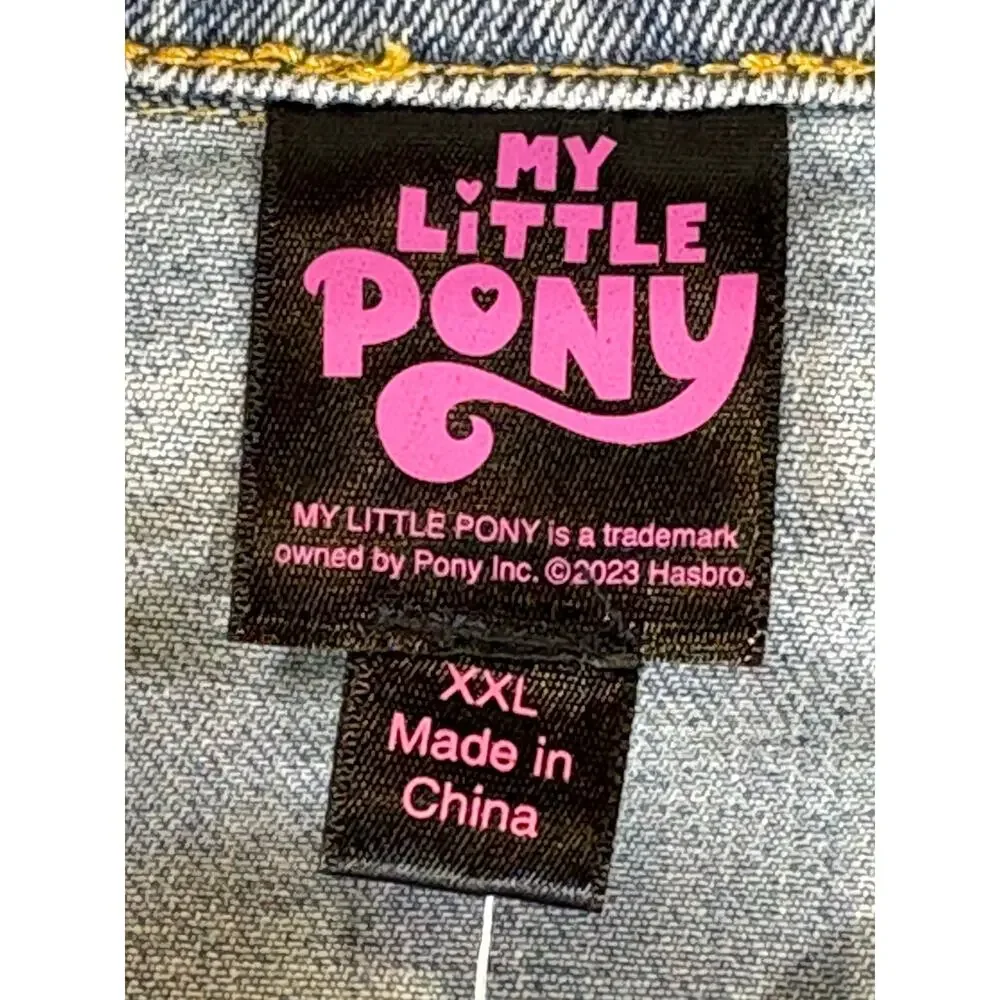 My Little Pony Girls Denim Jacket, Blue, Size XXL, NWT